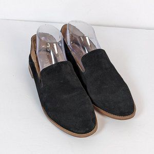 Franco Sarto Black Peri Leather Closed Toe Loafers